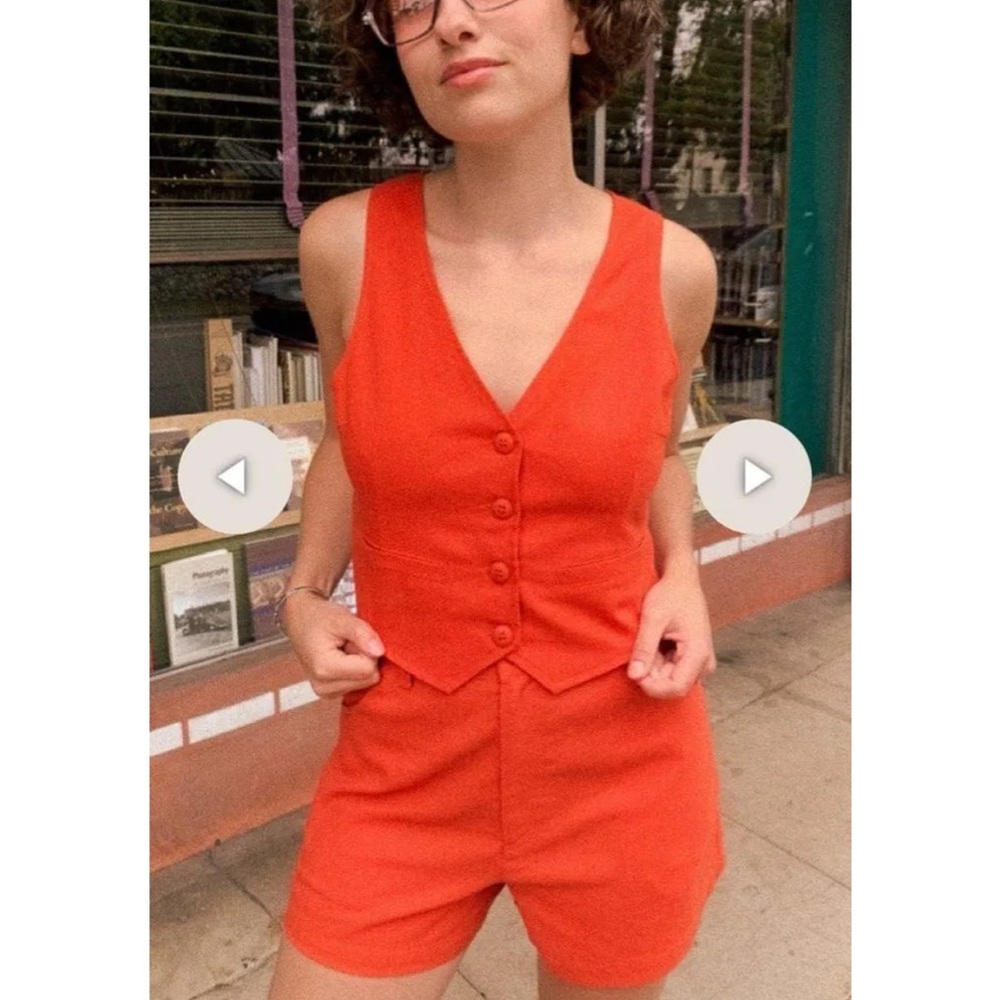 ROLLA'S Vivid Orange Vest Set